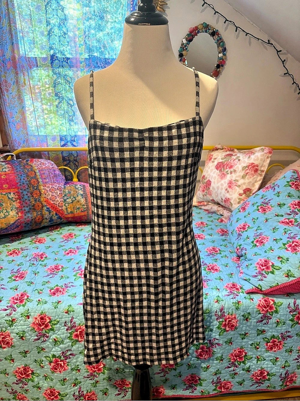 Altar’d State Mini Dress in Black & White Like New
